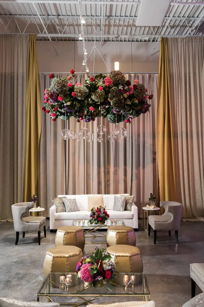 Hotel opening styled with large-scale floral design
